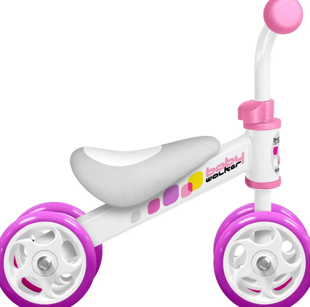 Loopfiets Junior Wit/Roze^Skids Control Fashion