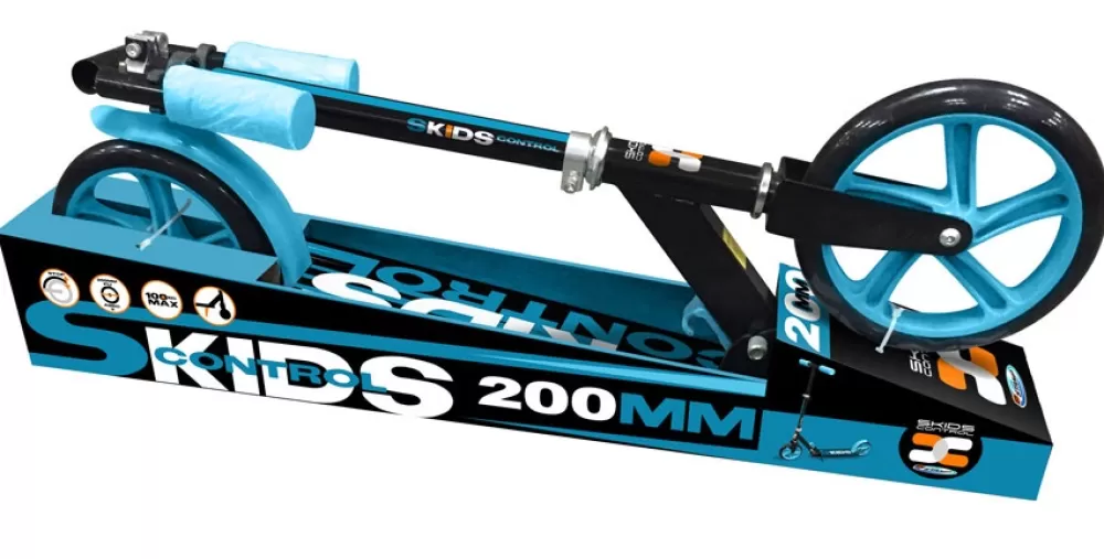 Vouwstep 200Mm Voetrem Junior Zwart/Blauw^Skids Control Shop