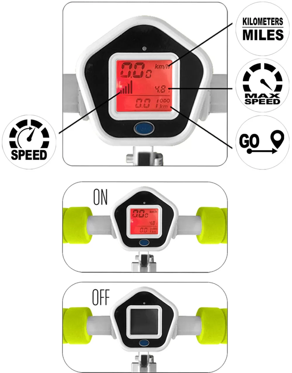 Vouwstep Voetrem Junior Lichtblauw/Lichtgroen-S^Skids Control Shop