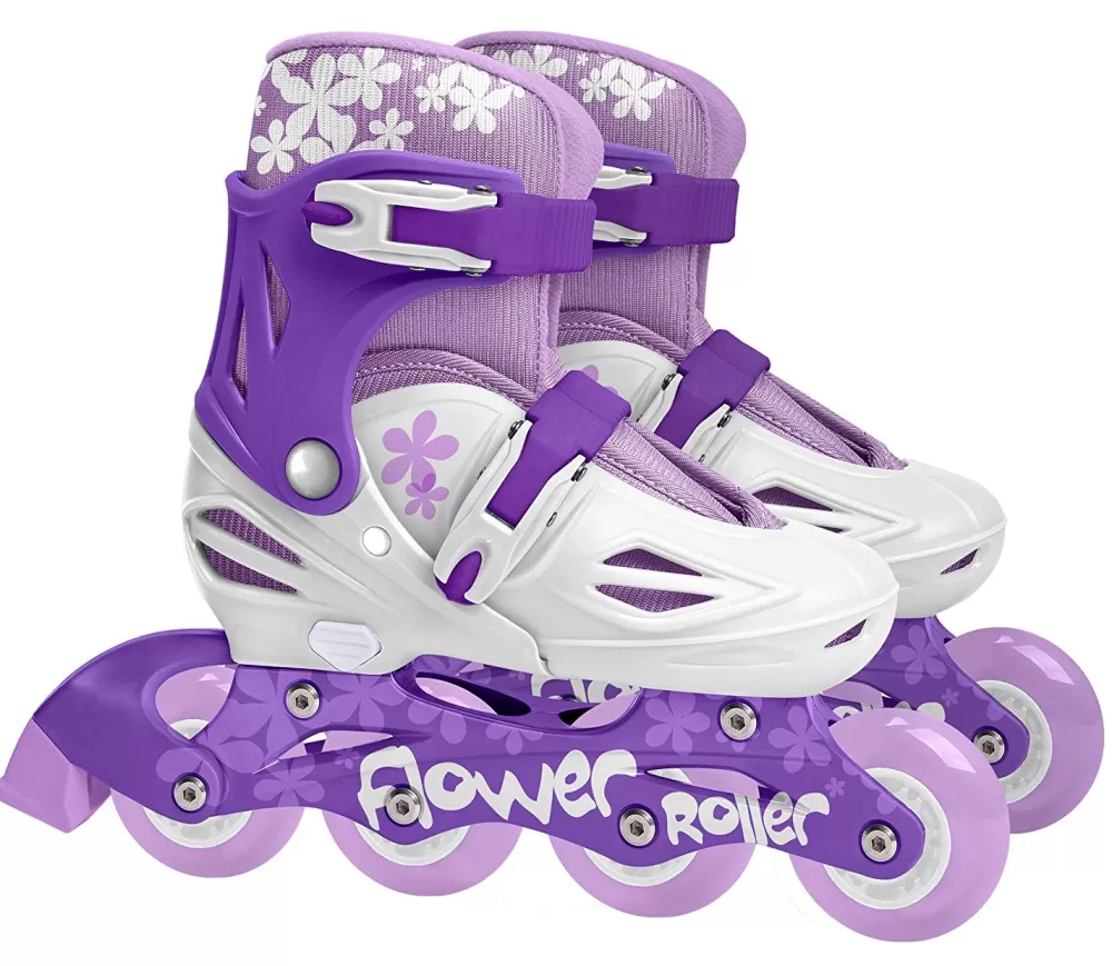 Inline Skates Verstelbaar Paars/Wit^Stamp Best
