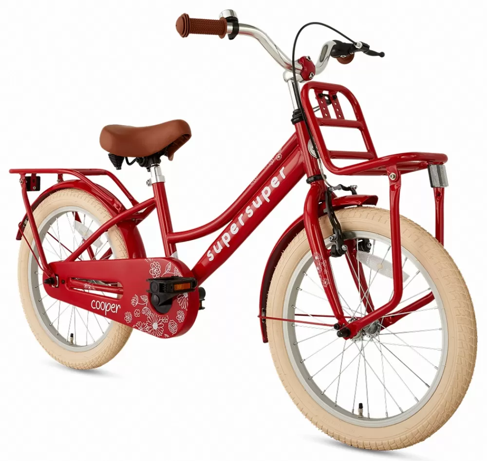 Cooper 18 Inch Meisjes Terugtraprem Rood^Supersuper Fashion