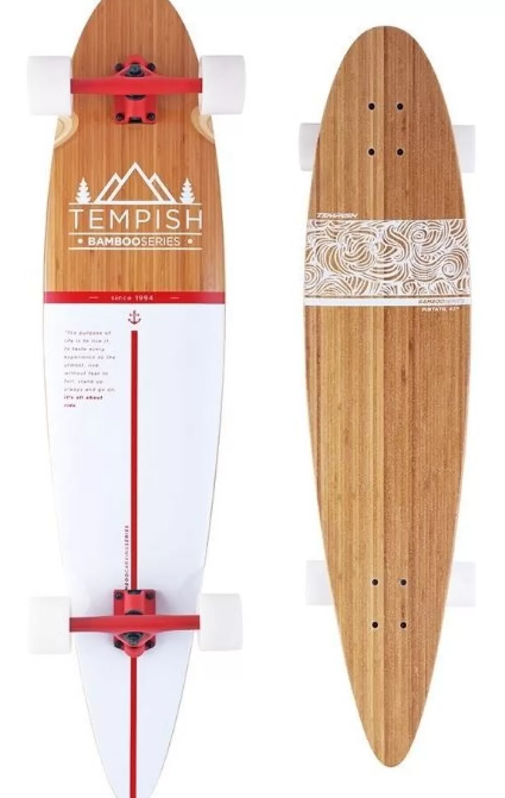 Longboard Flow 109 X 23 Cm Blank/Wit^Tempish Clearance