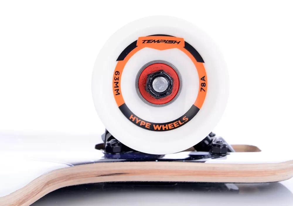 Longboard Fox 82,5X21,5 Cm Hout Wit/Zwart^Tempish Discount