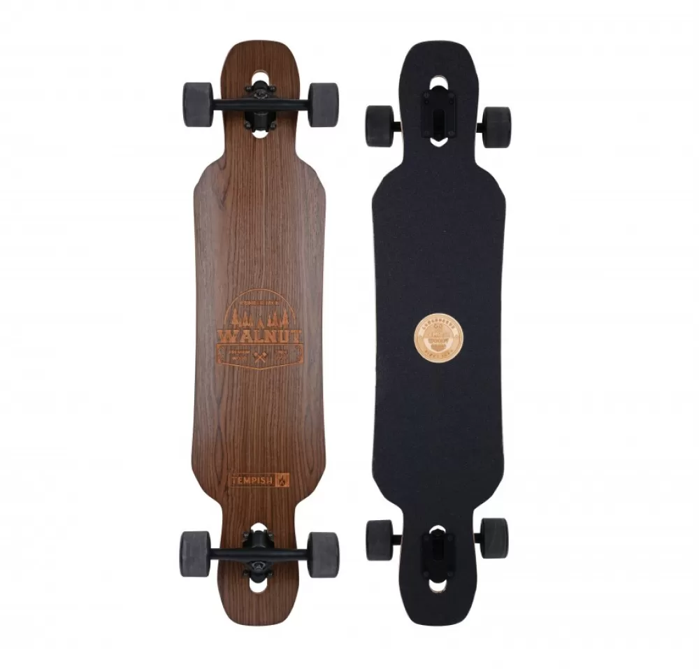 Longboard Walnut 99 X 21 Cm Zwart/Bruin^Tempish Best