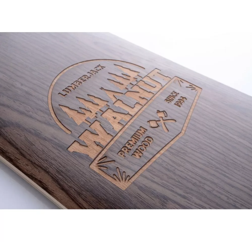 Longboard Walnut 99 X 21 Cm Zwart/Bruin^Tempish Best