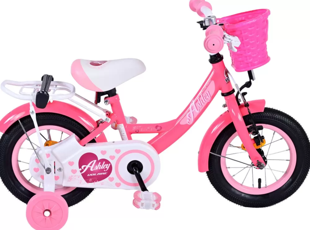 Ashley 12 Inch 21,5 Cm Meisjes Terugtraprem Donkerroze^Volare Fashion
