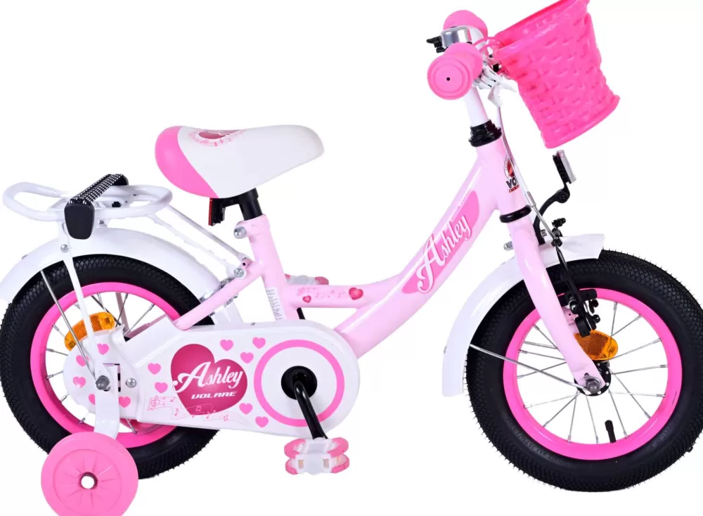 Ashley 12 Inch 21,5 Cm Meisjes Terugtraprem Lichtroze/Wit^Volare Fashion