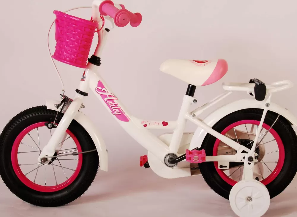 Ashley 12 Inch 21,5 Cm Meisjes Terugtraprem Wit/Roze^Volare Discount
