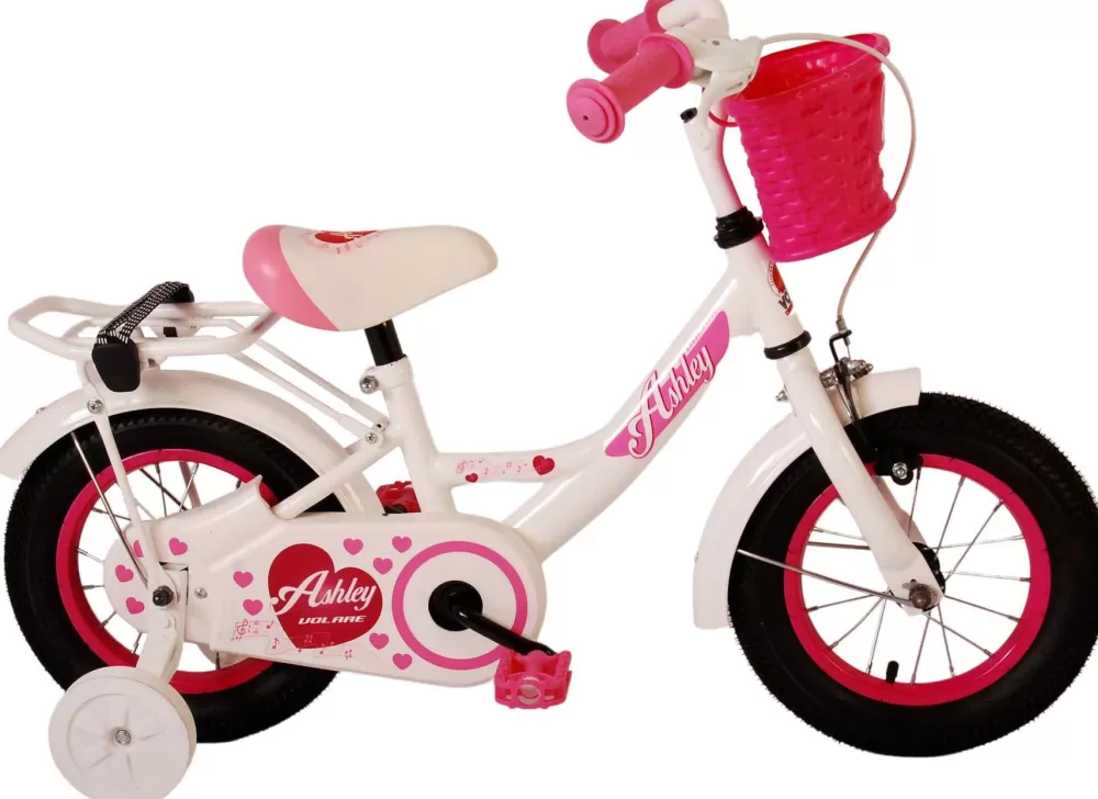 Ashley 12 Inch 21,5 Cm Meisjes Terugtraprem Wit/Roze^Volare Discount