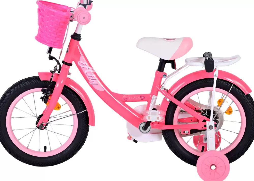 Ashley 14 Inch 22,5 Cm Meisjes Terugtraprem Donkerroze^Volare Best