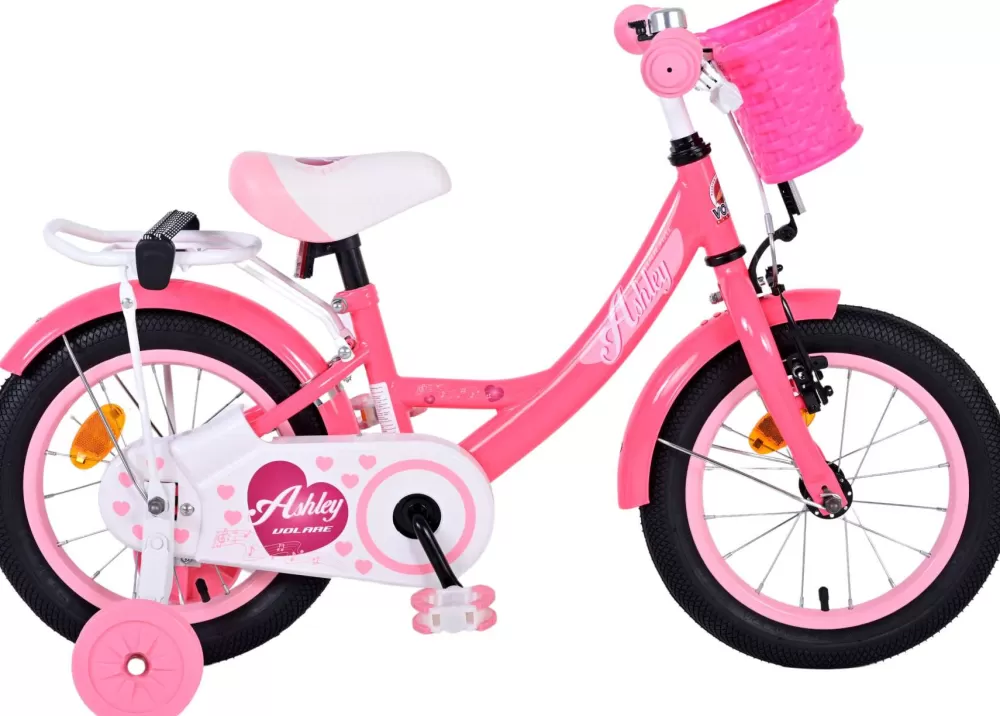 Ashley 14 Inch 22,5 Cm Meisjes Terugtraprem Donkerroze^Volare Best