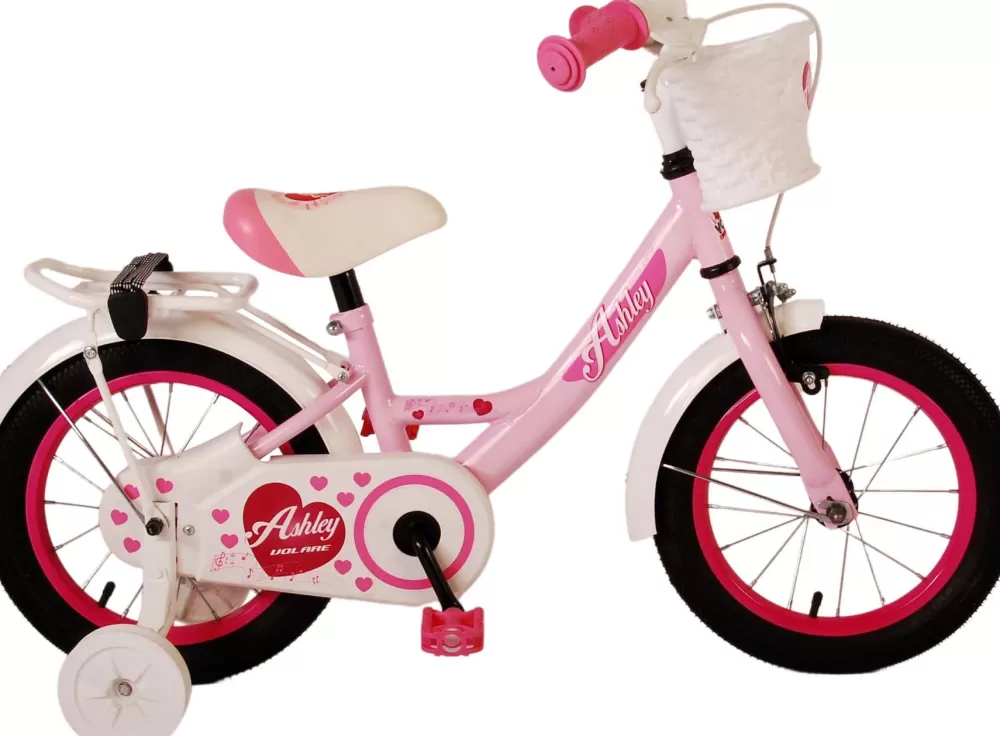 Ashley 14 Inch 22,5 Cm Meisjes Terugtraprem Lichtroze/Wit^Volare Flash Sale