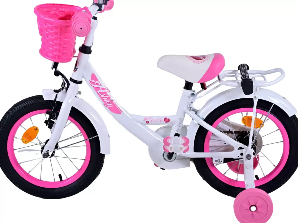 Ashley 14 Inch 22,5 Cm Meisjes Terugtraprem Wit/Roze^Volare Discount