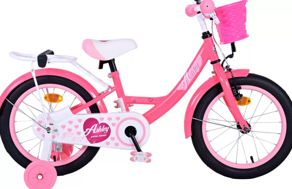 Ashley 16 Inch Meisjes Terugtraprem Donkerroze^Volare Sale