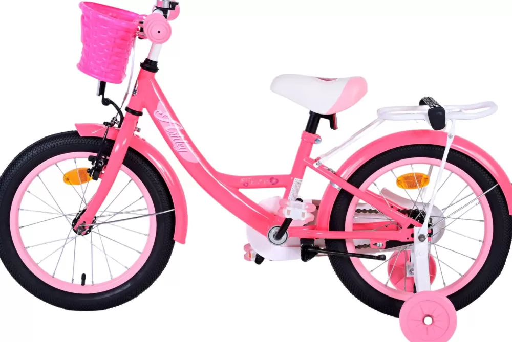 Ashley 16 Inch Meisjes Terugtraprem Donkerroze^Volare Sale