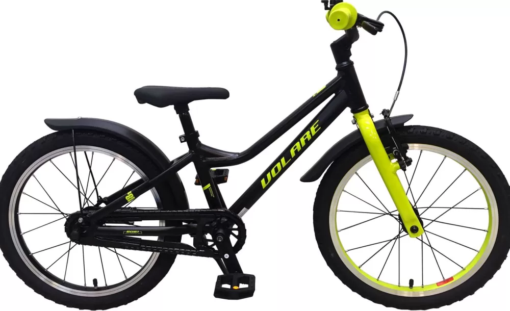 Blaster 18 Inch 26 Cm Jongens Terugtraprem Zwart/Groen^Volare New
