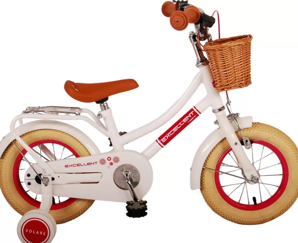 Excellent 12 Inch 21,5 Cm Meisjes Terugtraprem Wit^Volare Best