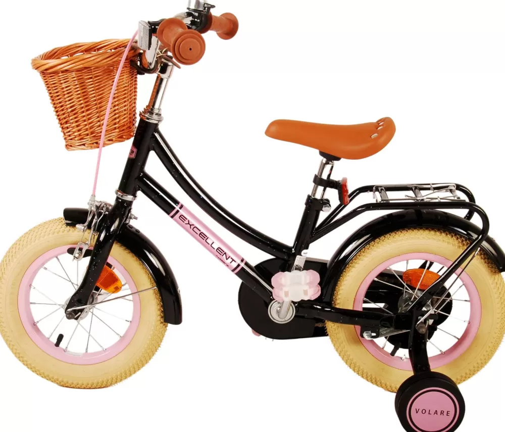 Excellent 12 Inch 21,5 Cm Meisjes Terugtraprem Zwart^Volare Flash Sale