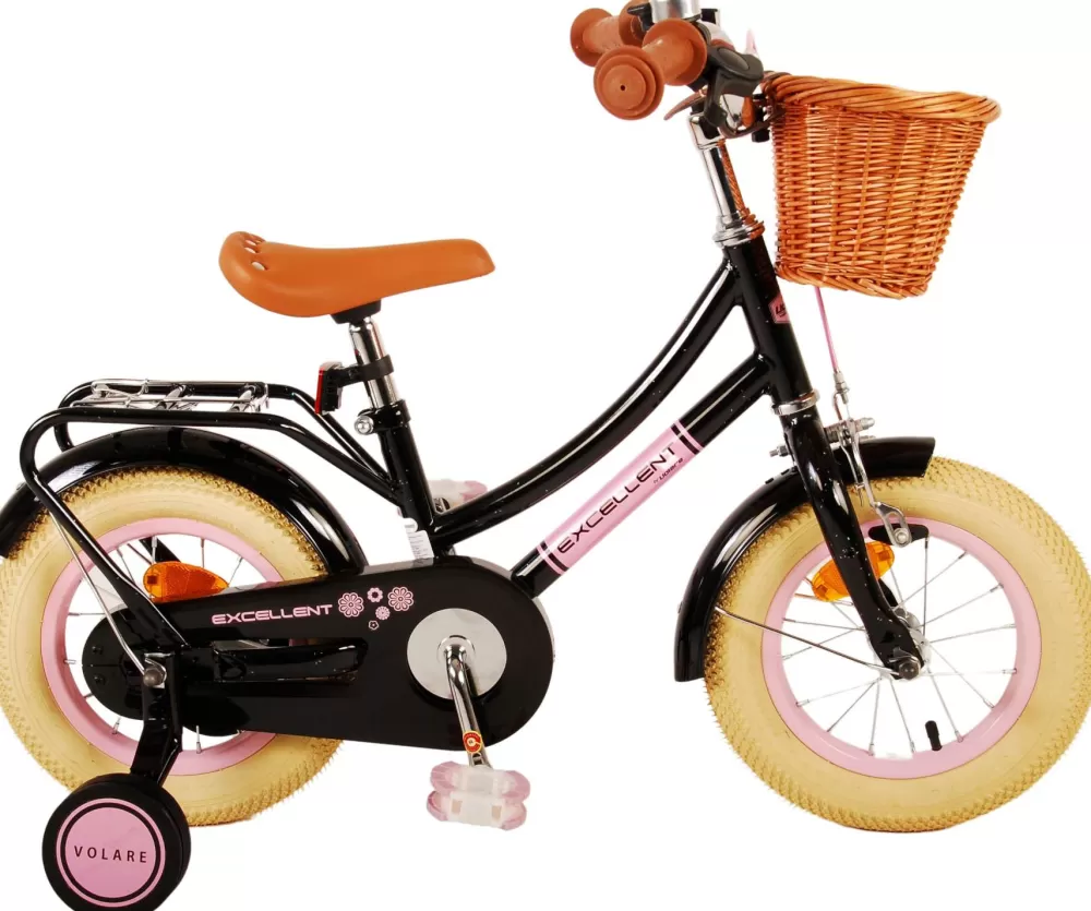 Excellent 12 Inch 21,5 Cm Meisjes Terugtraprem Zwart^Volare Flash Sale