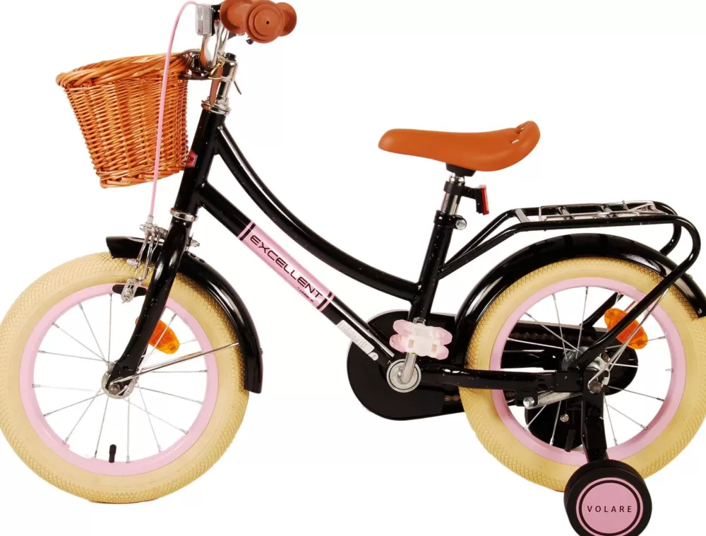 Excellent 14 Inch Meisjes Terugtraprem Zwart^Volare Best