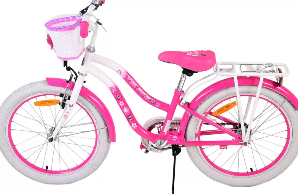 Lovely 20 Inch 27,5 Cm Meisjes Terugtraprem Roze/Wit^Volare Fashion