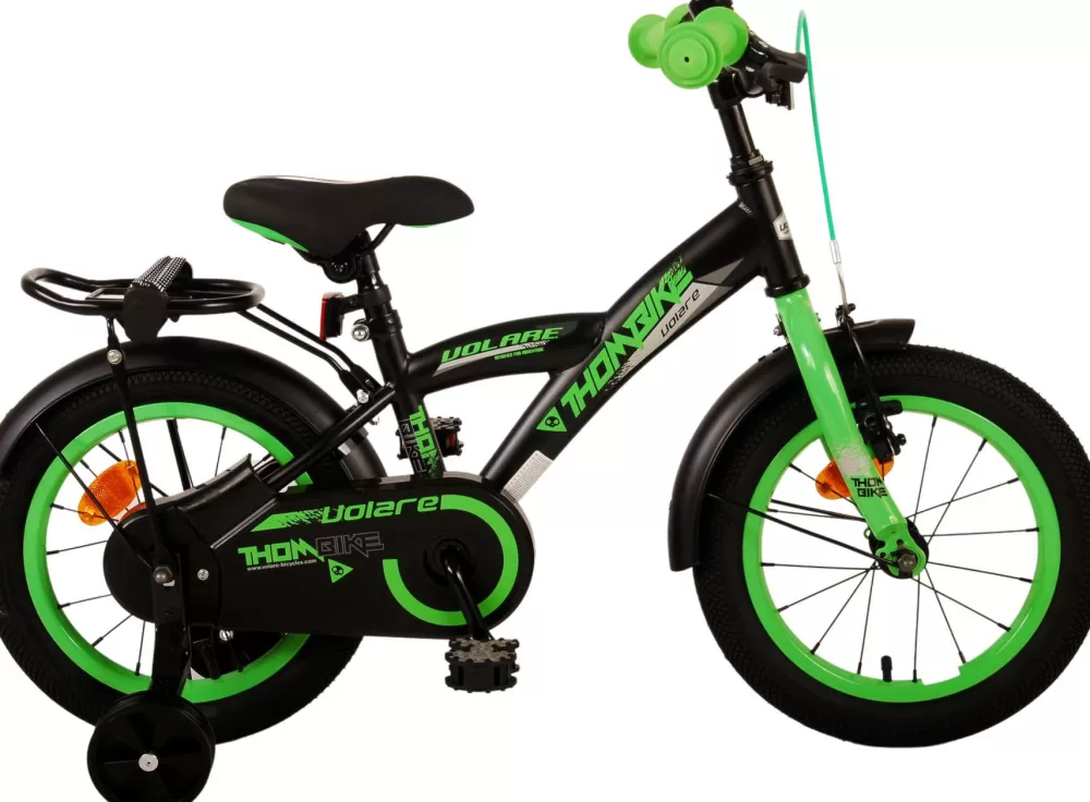 Thombike 14 Inch 22,5 Cm Jongens Terugtraprem Zwart/Groen^Volare Cheap