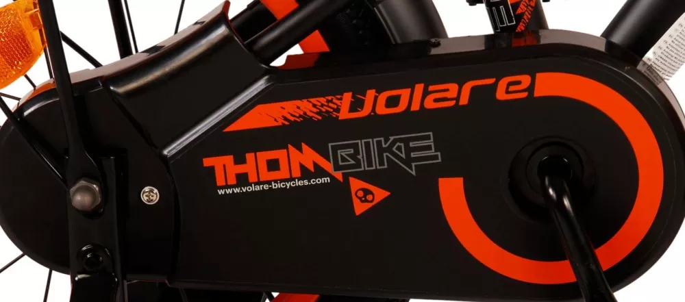 Thombike 14 Inch 22,5 Cm Jongens Terugtraprem Zwart/Oranje^Volare Clearance