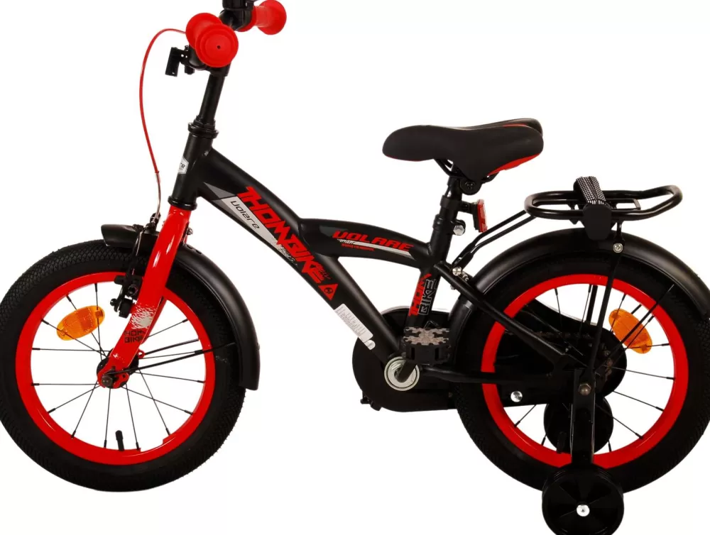 Thombike 14 Inch 22,5 Cm Jongens Terugtraprem Zwart/Rood^Volare Fashion