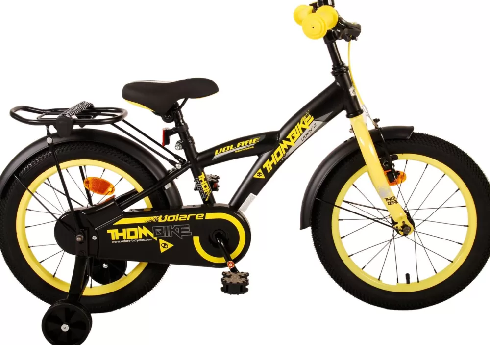 Thombike 16 Inch Jongens Terugtraprem Zwart/Geel^Volare Best Sale