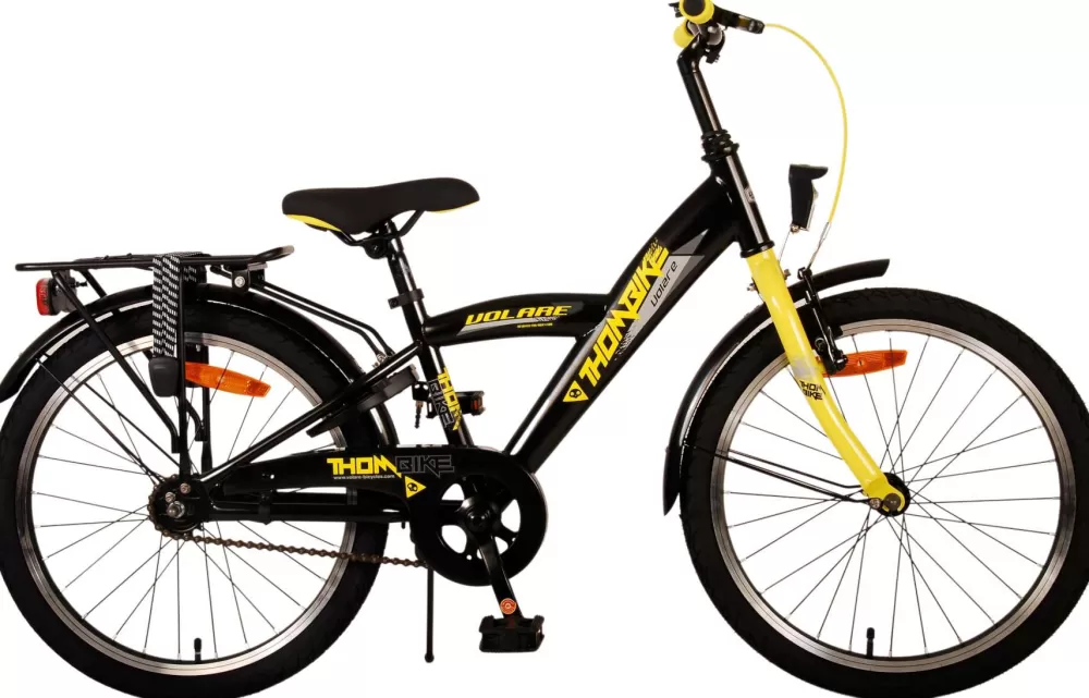 Thombike 20 Inch Jongens Terugtraprem Zwart/Geel^Volare Discount