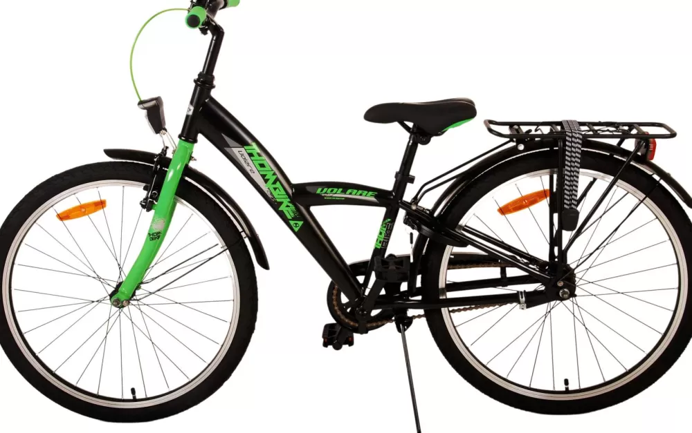 Thombike 24 Inch Jongens Terugtraprem Zwart/Groen^Volare Flash Sale