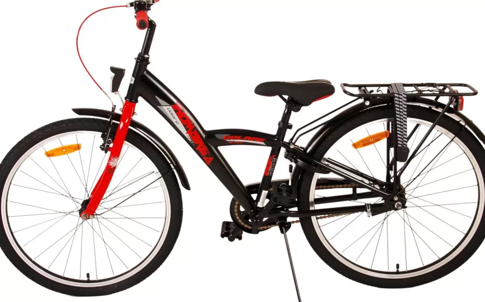 Thombike 24 Inch Jongens Terugtraprem Zwart/Rood^Volare New