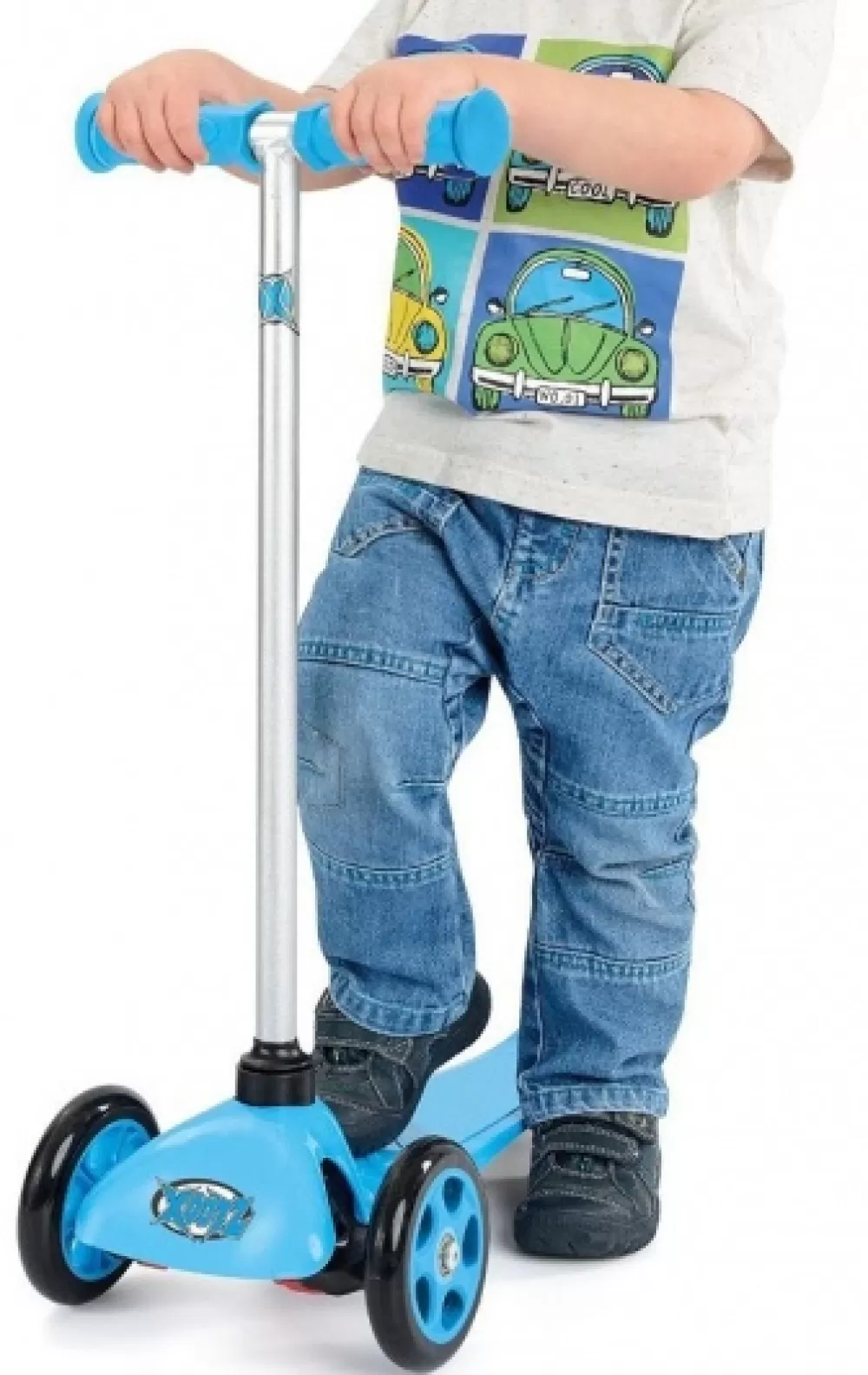 3-Wiel Kinderstep Xoo Mini Junior Voetrem Blauw^Xootz Best