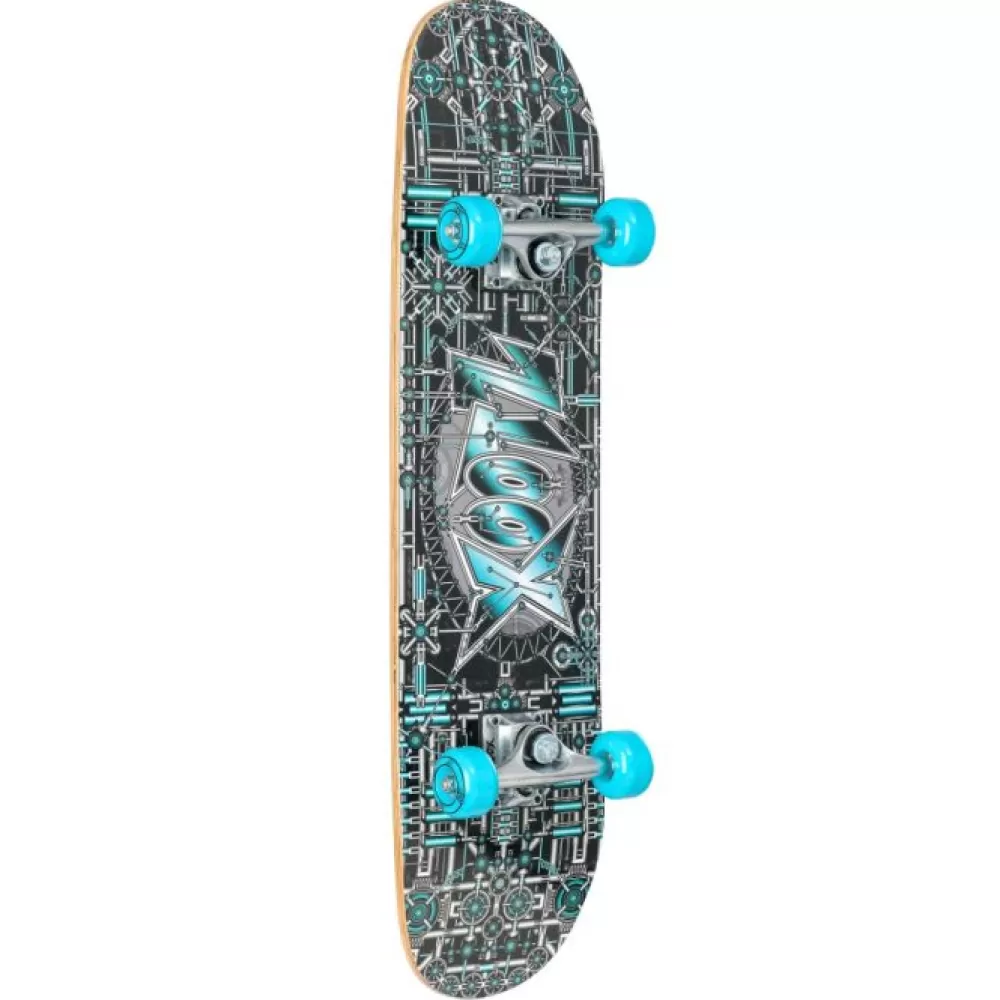 Double Kick Skateboard 79 Cm Industrial Grijs/Blauw^Xootz Sale