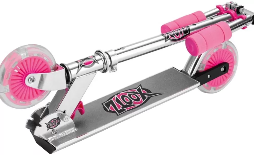 Folding Stuntstep Voetrem Meisjes Roze^Xootz Store