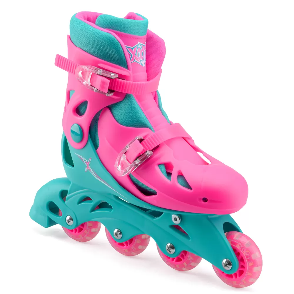 Inline Skates Hardboot Roze/Turquoise^Xootz Cheap